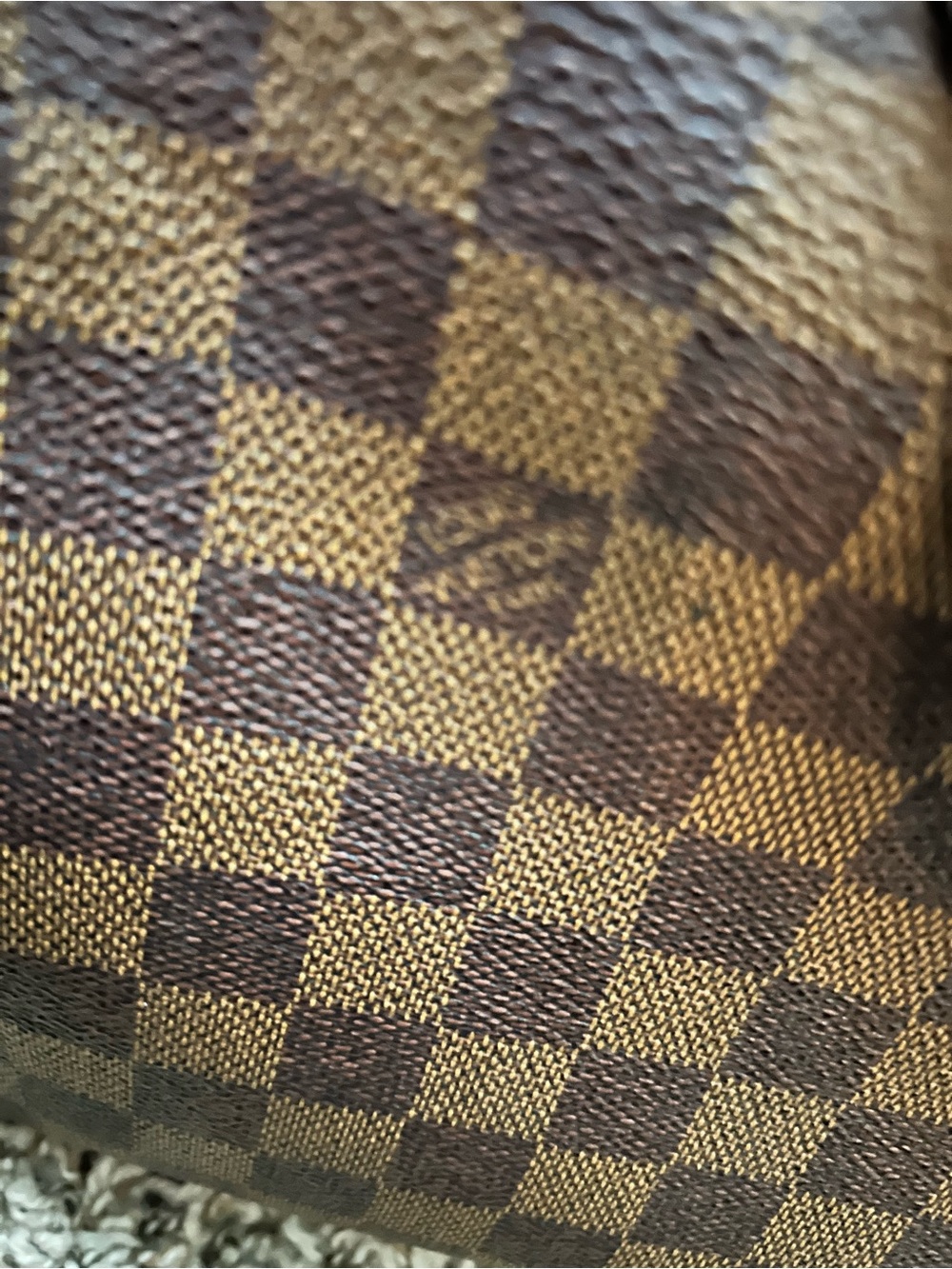 Authentic Louis Vuitton Damier Ebene Speedy Tote with LV Charm - Picture 8 of 12